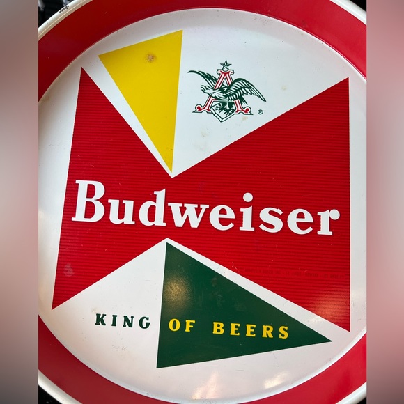 Collectible Budweiser metal beer tray
